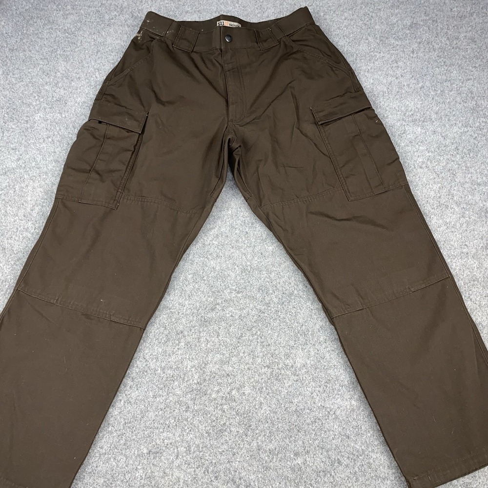 5.11 Tactical Cargo Pants Men's Large Short Brown Utility Workwear Outdoor Hike